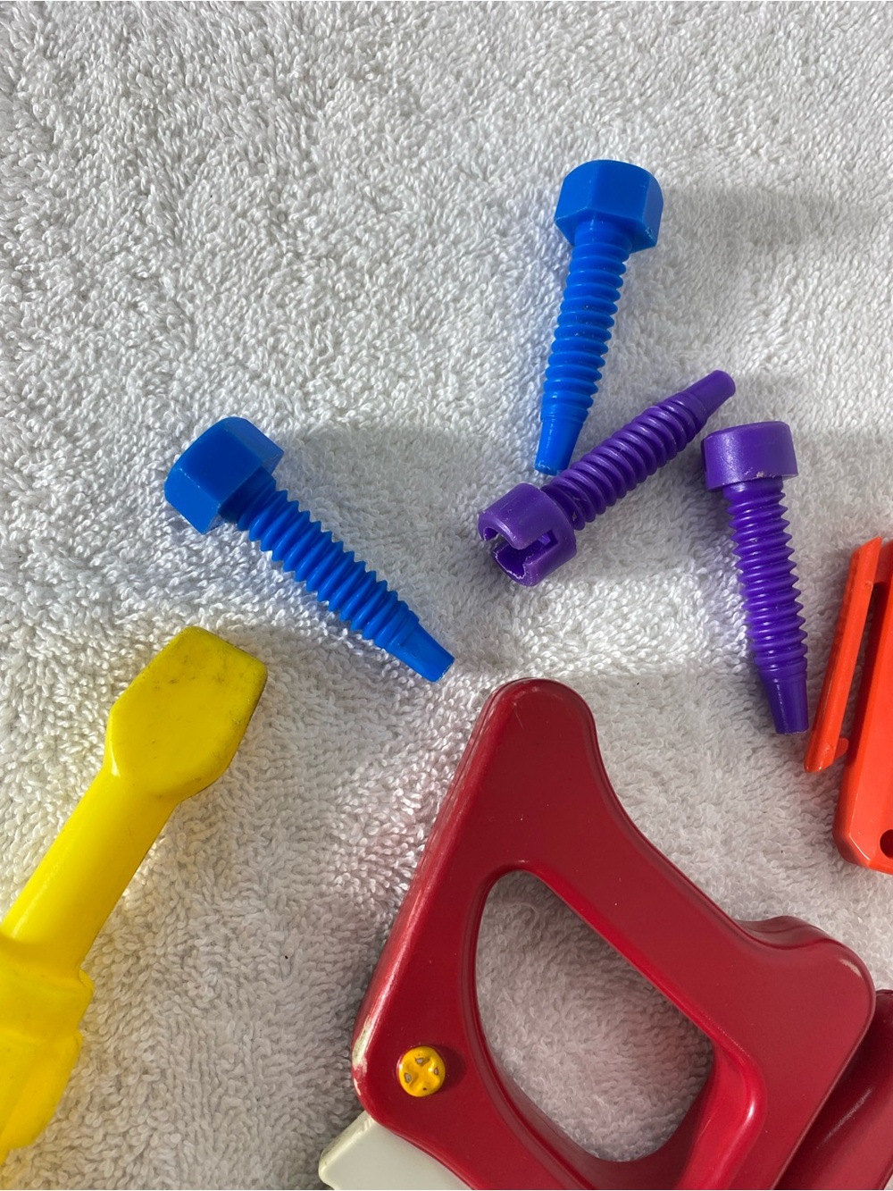 Childrens Plastic Toy Tool Lot With Red Akro-Mils Tool Box - Picture 8 of 16